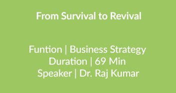 Survival To Revival