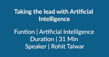 Taking The Lead With Artificial  Intelligence