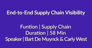 End-to-End Supply Chain Visibility