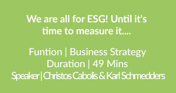 We Are All For ESG! Until It’s Time To Measure It….